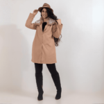⁦معطف حريمي جوخ بياقة فرو⁩ - الصورة ⁦13⁩